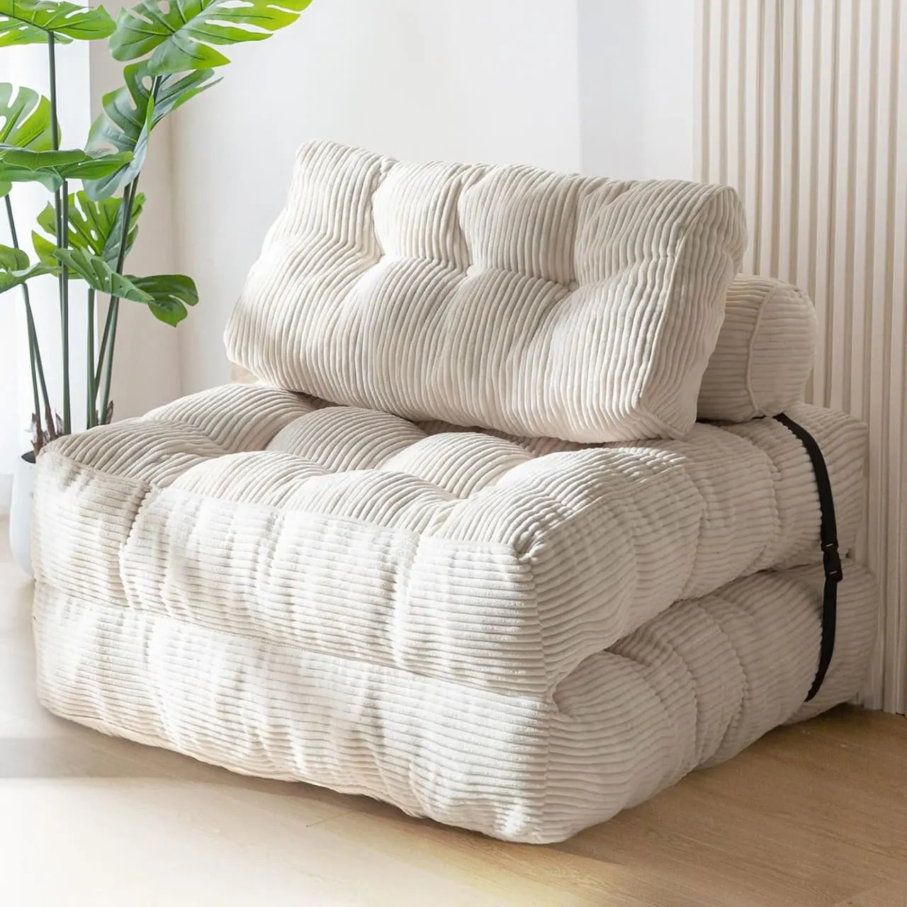 MAXYOYO velours côtelé beige détail texture