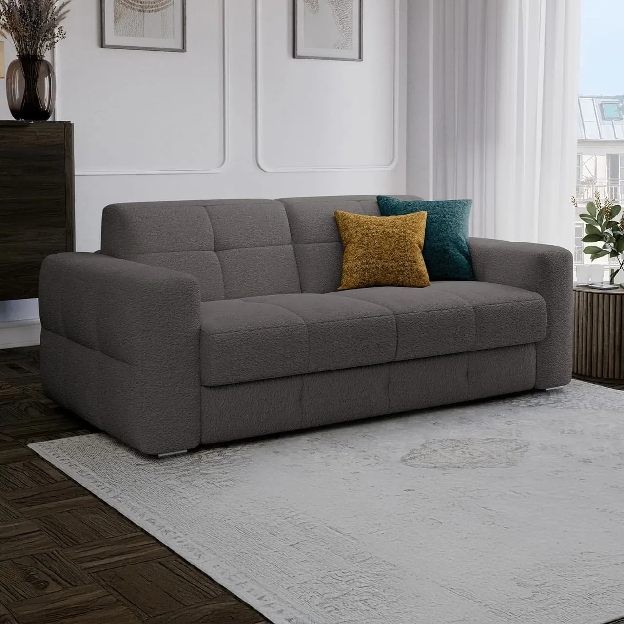 Mobilier-Deco Samina Rapido Tissu Bouclette