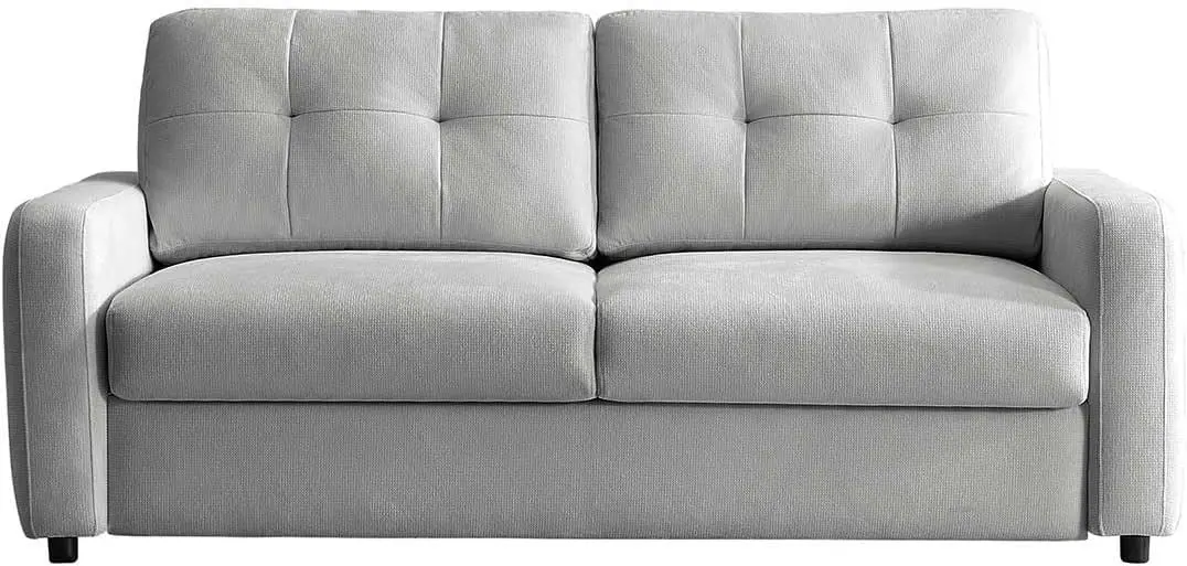 Proconfort Louis canapé-lit rapido 2 places tissu gris dossier capitonné