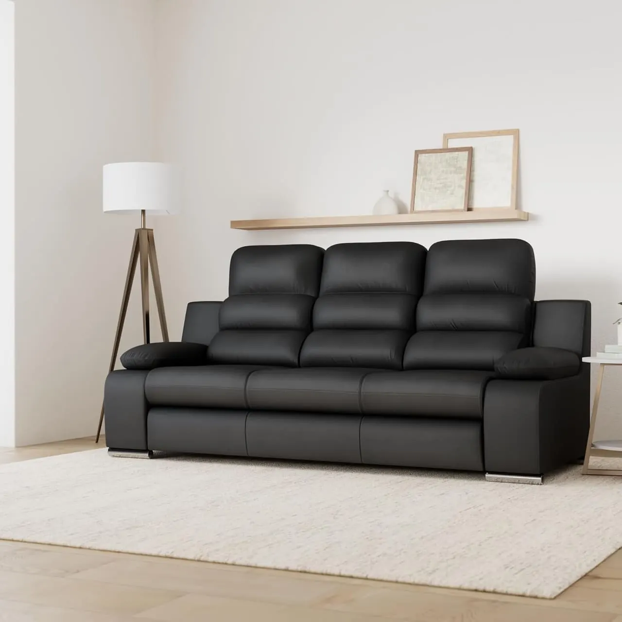 Robin Amber noir dans salon minimaliste lifestyle